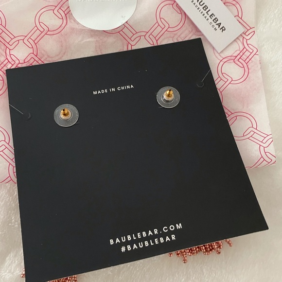 NWT Baublebar Piñata Tassel Drops, Rose Gold - Picture 11 of 14